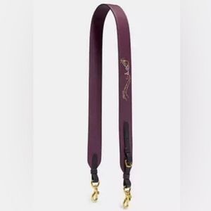 COACH CHAMPLAIN Tattoo Bag Purple Leather Strap